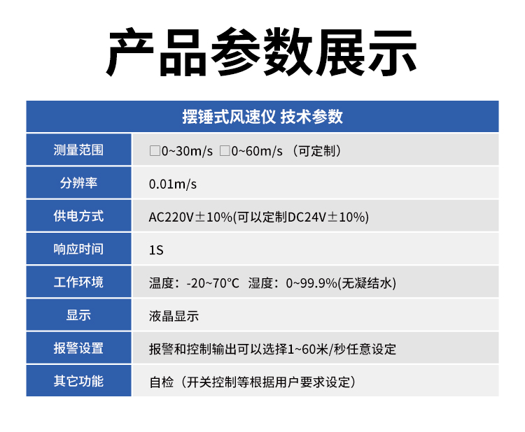 FM-1摆锤式风速仪